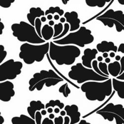 Classic flower black-white